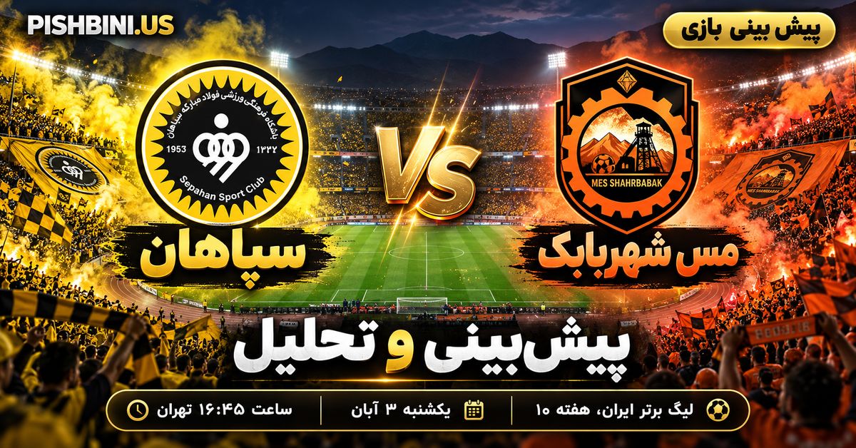 پیش بینی سپاهان و مس شهربابک در لیگ برتر ایران